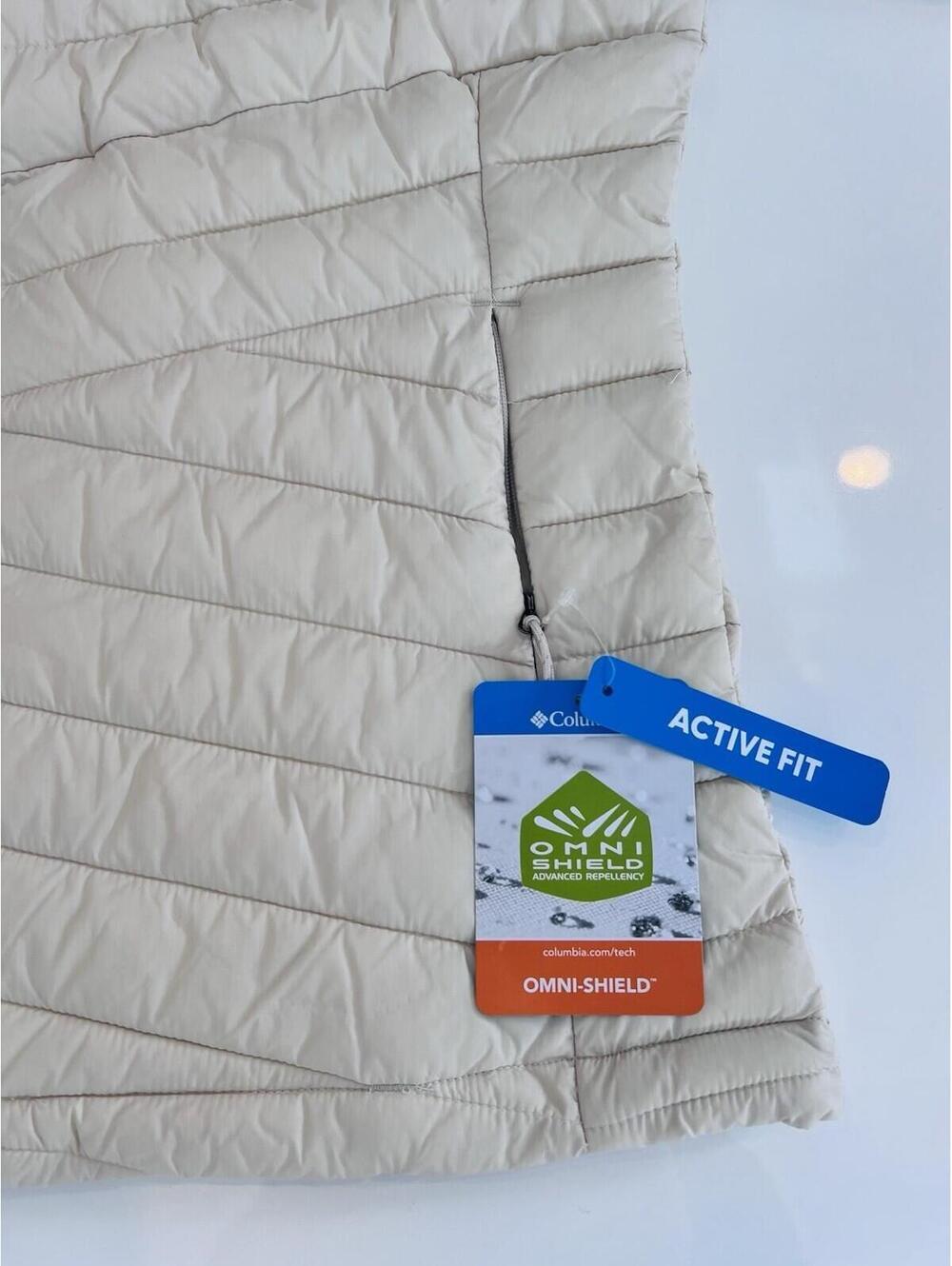 $100 Columbia Womens Powder Pass Puffer Jacket Dark Stone/Seasalt Women’s S - Picture 3 of 11